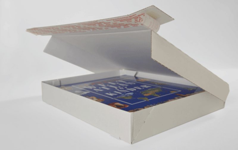 Boîte à charnière blanche