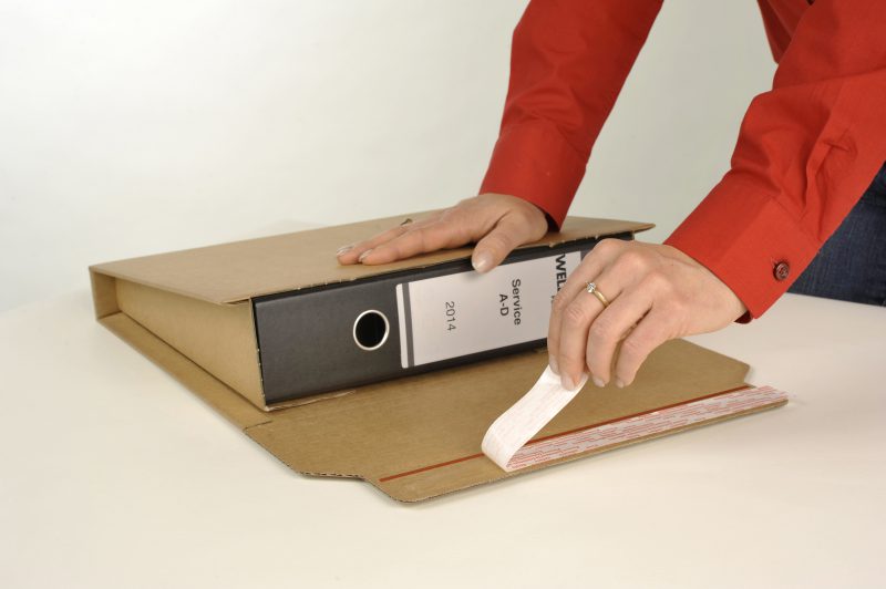 Dossier pack Deuxième bande auto-adhésive