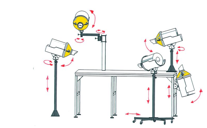 Speedman Gestellvarianten Zeichnung