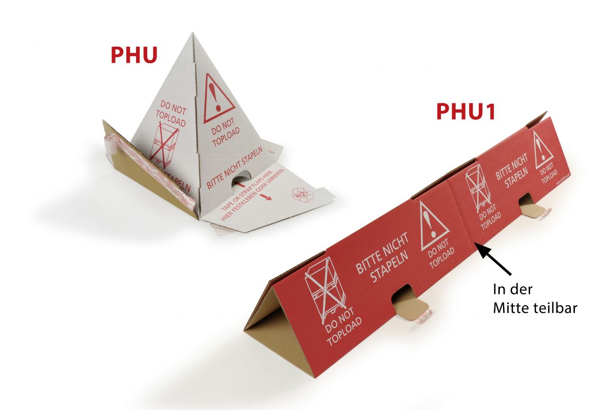 Veuillez ne pas empiler la protection de palette en rouge et blanc